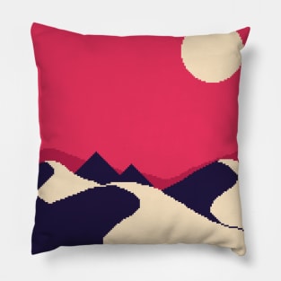 Red Desert Night Pillow