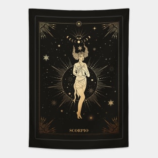 Scorpio Zodiac Sign Tapestry