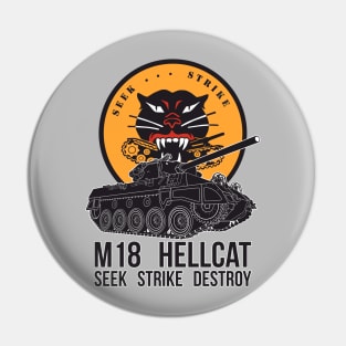 Seek Strike Destroy M18 Hellcat Pin