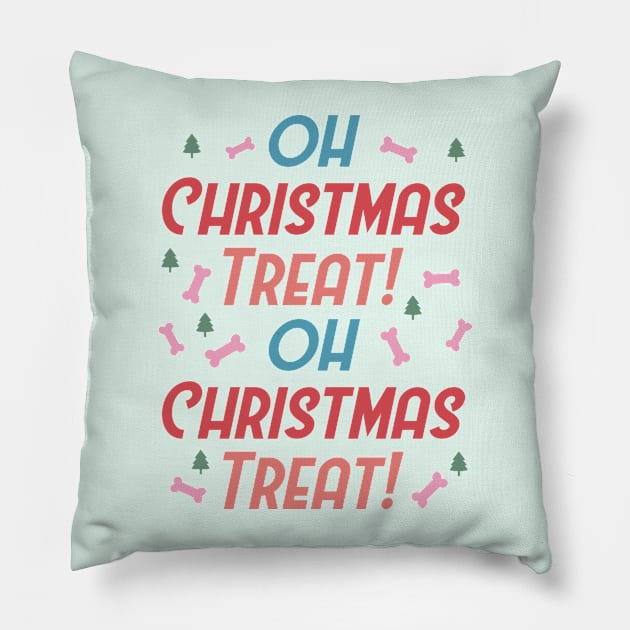 Oh Christmas Treat - Merry Dogmas Pillow by Pop Cult Store