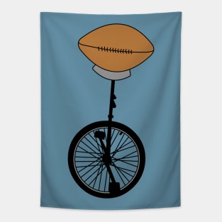 Unicycle Football Tapestry