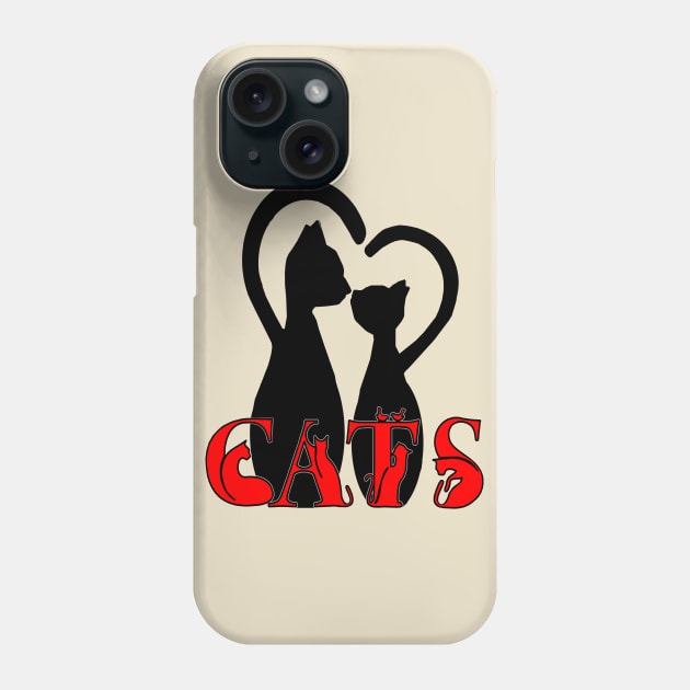 Cat Lovers personality Phone Case by Just Kidding by Nadine May