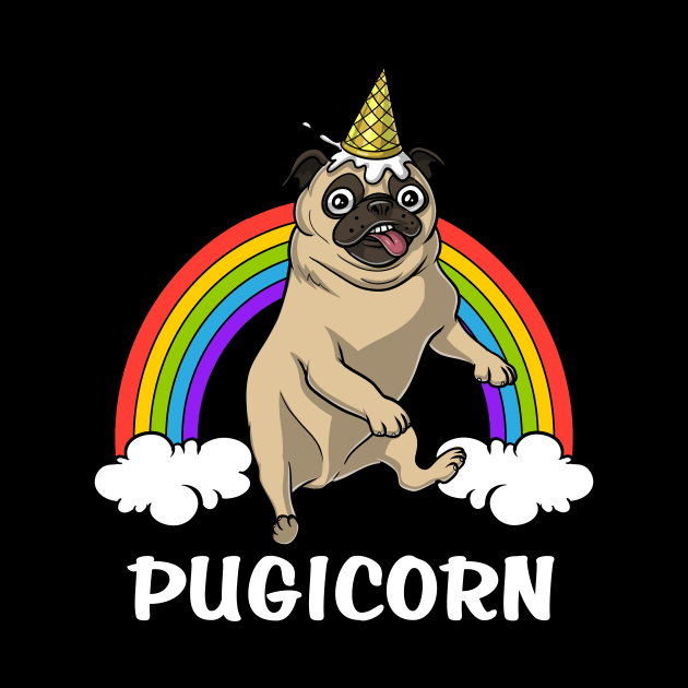 Pugicorn Pug Dog by underheaven