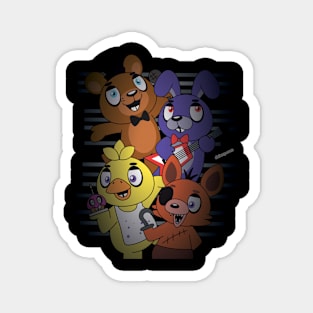 Five Cute Nights Magnet