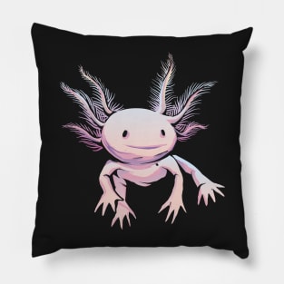 axolotl, axolotl pattern, salamander , salamander shirt, olm, pond newt, lizard , mexican salamander Pillow