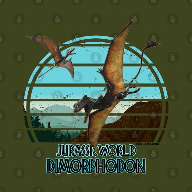 Dimorphodon Distressed Jurassic Flying Dinosaur by Jurassic Merch