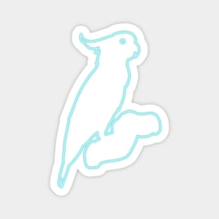 80s Retro Neon Sign Cockatoo Magnet