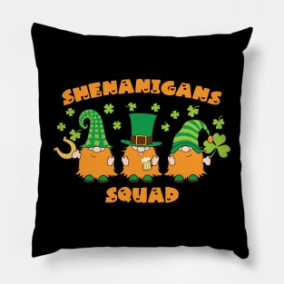 Shenanigans Squad Gnomies Patrick's Day Pillow