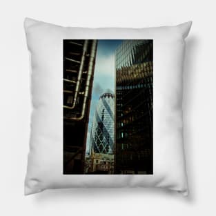 30 St Mary Axe The Gherkin London England Pillow