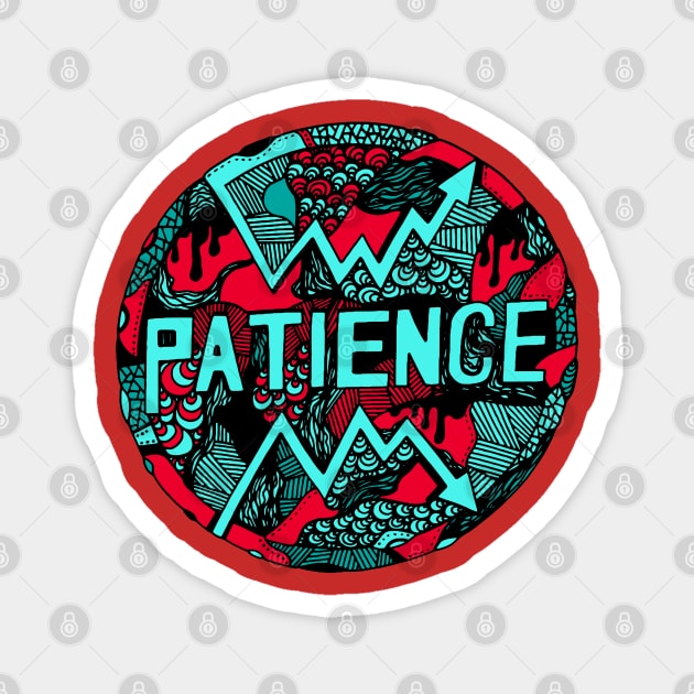 Turqred Circle of Patience Magnet by kenallouis