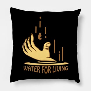 water for living illustration Pillow