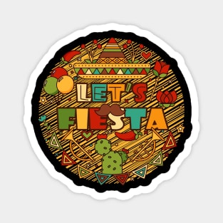 Fiesta cute mexico mexican party Magnet