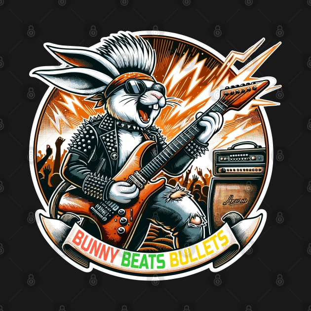 Rockstar Rabbit Bunny Beats Bullets, Epic Guitar Solos by maknatess