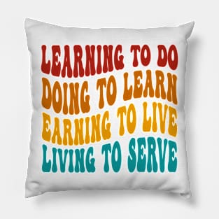 Learning To Do Doing To Learn Pillow