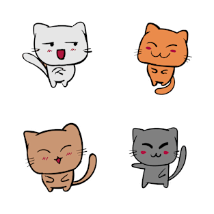 Kawaii Kitties Sticker Pack T-Shirt