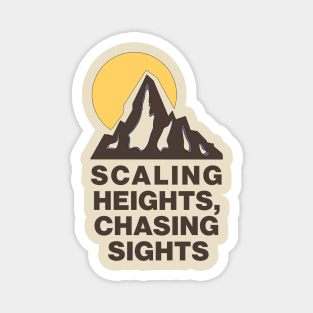 Scaling Heights, Chasing Sights Outdoors - Bouldering Magnet