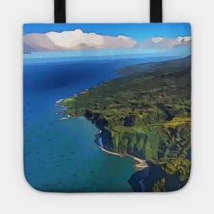 Maui shoreline Tote