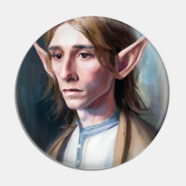 Portrait of a High Elf Pin by Star Scrunch