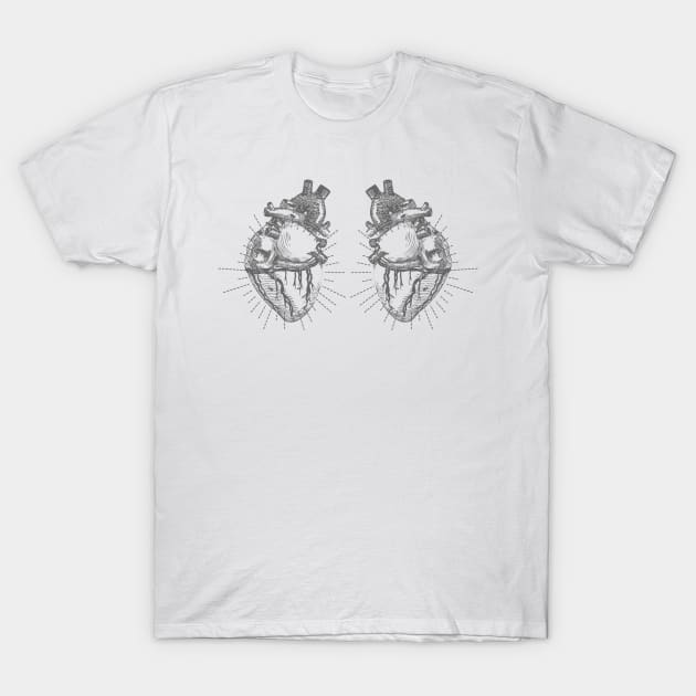 Two Hearts T-Shirts for Sale