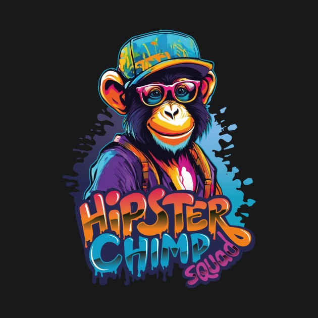 Hipster Chimp Squad by Graftriker