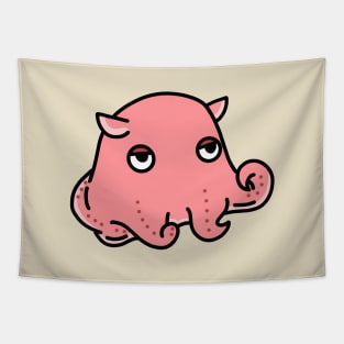 cute flapjack octopus cartoon drawing design Tapestry