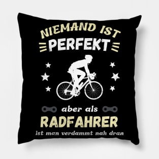 Radfahrer Humor Fahrrad Perfektion Spruch Fun Pillow