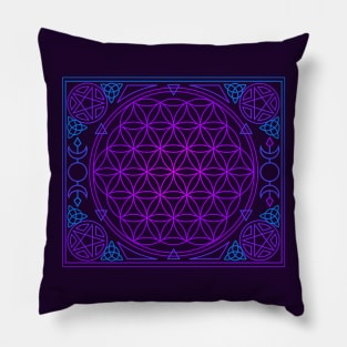 Flower of Life Tapestry Pillow