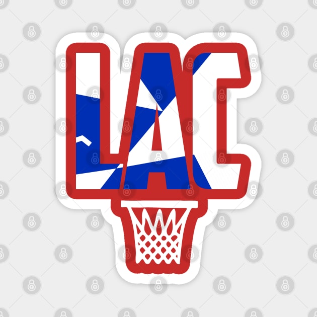 Los Angeles Basketball LAC Magnet by funandgames