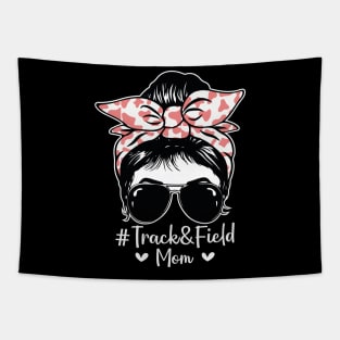 Track And Field Mom Messy Bun Hair Tapestry