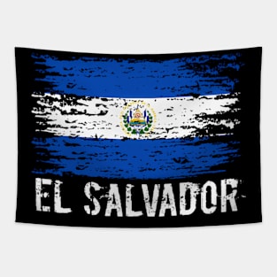 Salvadoran Flag Pride Salvador Root El Salvador Tapestry