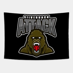 Silverback Attack Tapestry