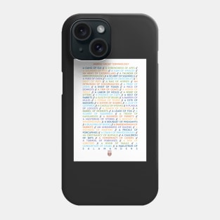 Animal Group Terminology - Coloured Text Edition Phone Case