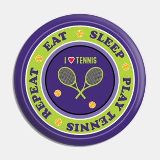 I love Tennis Pin