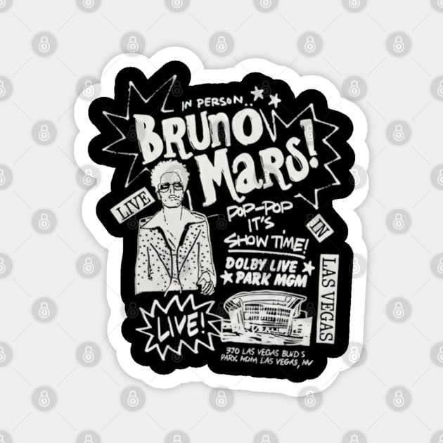 Bruno-Mars Magnet by dtr_art