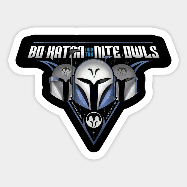 Bo Katan And The Nite Owls Star Wars Sticker Teepublic Uk