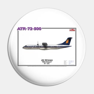 Avions de Transport Régional 72-500 - Jet Airways "Old Colours" (Art Print) Pin