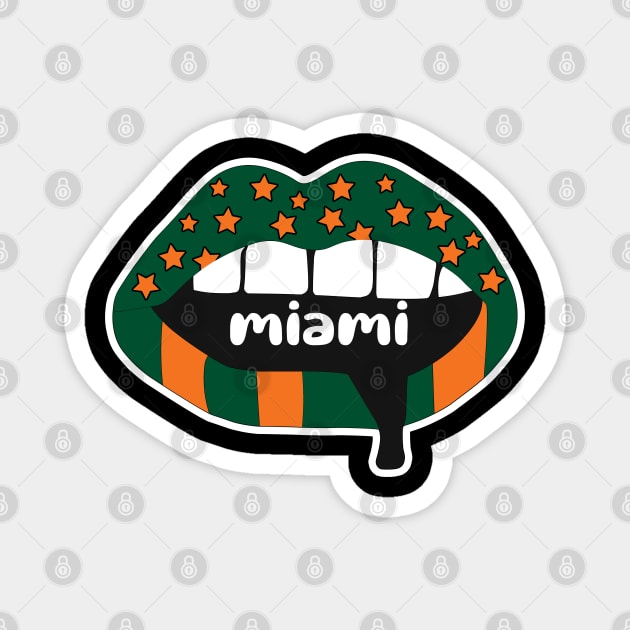 Miami Lips Magnet by NFDesigns