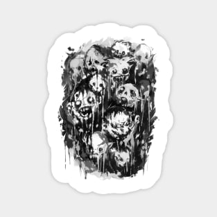 horror heads Magnet