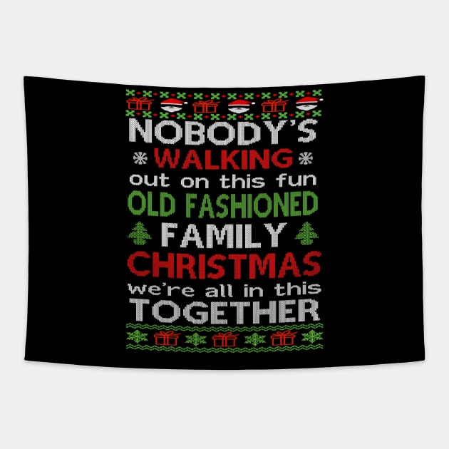 Christmas Vacation Family - Christmas Vacation Tapestry by Bagshaw Gravity