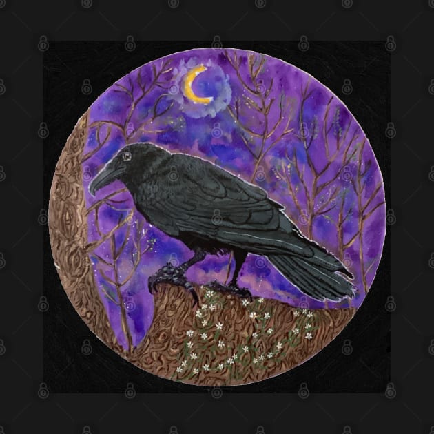 crow painting by SamsArtworks