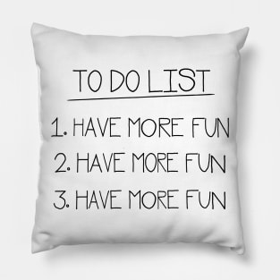 Resolutions! To Do List Pillow