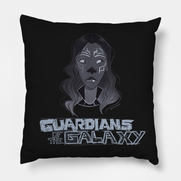 GAMORA Pillow by art_of_b