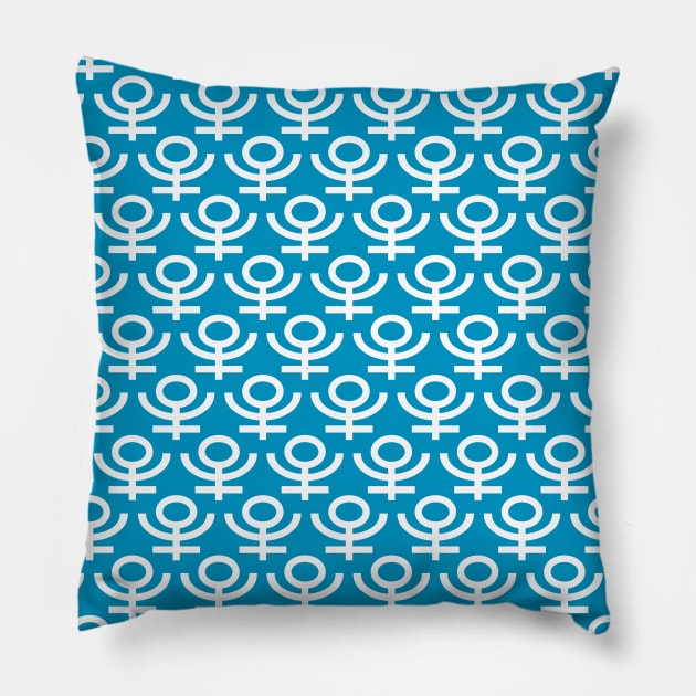 Red Horizon - PATTERN B Reese Symbol Pillow by JascoGames