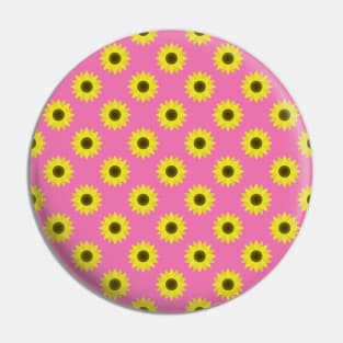 Sunflowers Neck Gator Pink Sunflower Pin