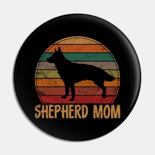 Retro German Shepherd Mom Gift Dog Mother Pet Shepard Mama Pin