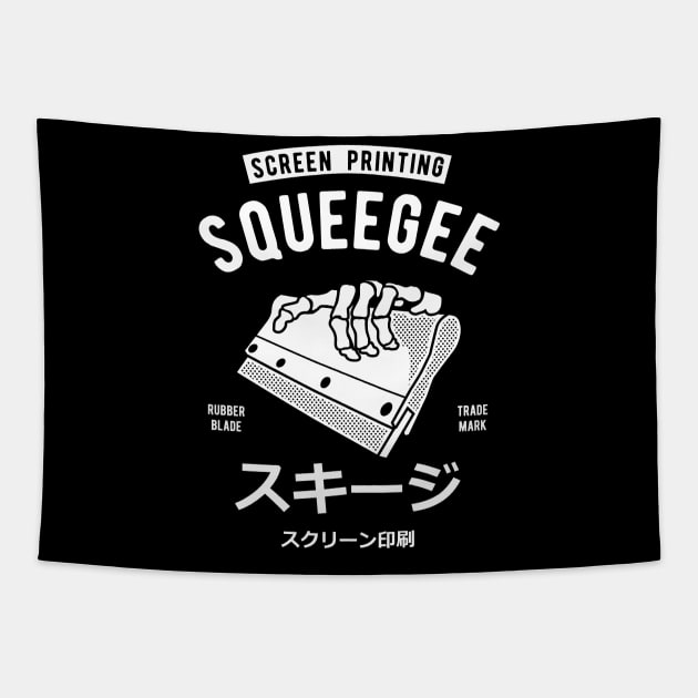 Squeegee Screen Printing Tapestry by Z1