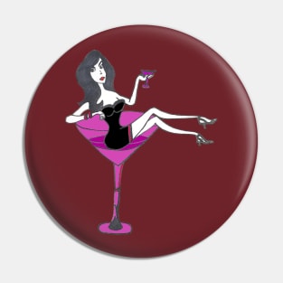 Wine Lady Pin