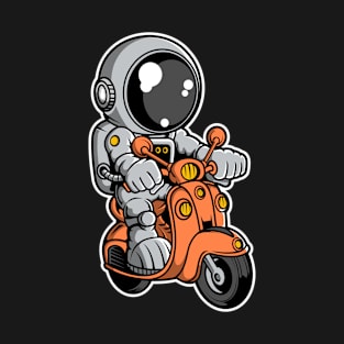 Astronaut Scooterist T-Shirt