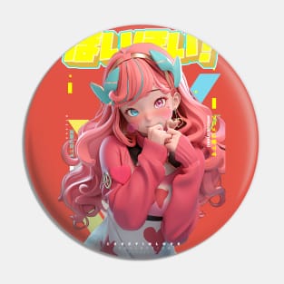 Cutie pie is super shy  - Cr8zy in love Collection | Anime Manga 3D Design | PROUD OTAKU Pin