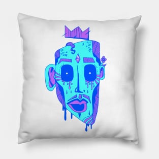 Blue Strange King Juan Pillow